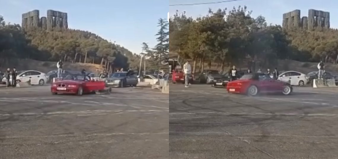 🎥VIDEO: თემქაზე “დრიფტაობის” დროს ახალგაზრდა მამაკაცი ავტომობილიდან გადმოვარდა
