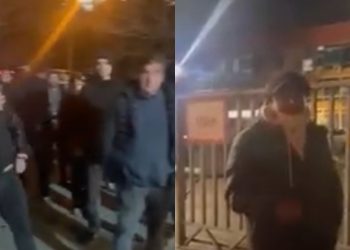 🎥ვიდეო:ქართული ოცნების მხარდამჭერები კობახიძის დასაცავად რუსთავი 2 ში მივიდნენ-“აბა გამოდი შმაცებო”