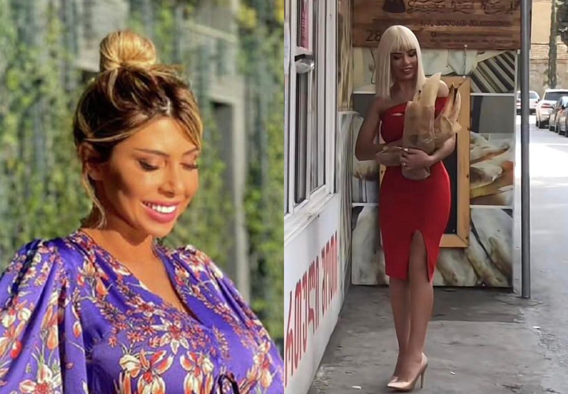 🎥მაკიაჟისა და ქუსლების გარეშე პურზეც კი არ ჩადის – ნახეთ, რა ფორმაში დგას თამო ვაშალომიძე თონესთან