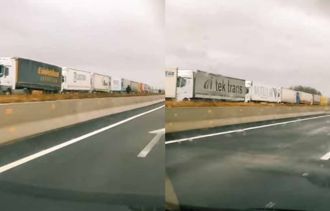 🎥 ტრაილერების მრავალ კილომეტრიანი კოლონა ბათუმის ავტობანზე – რა ხდება აჭარაში ?