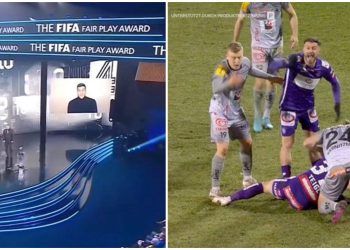 🎥 VIDEO: ამაღელვებელი წუთები – ფიფამ ლუკა ლოჩოშვილი სტადიონზე გადარჩენილი სიცოცხლისთვის დააჯილდოვა