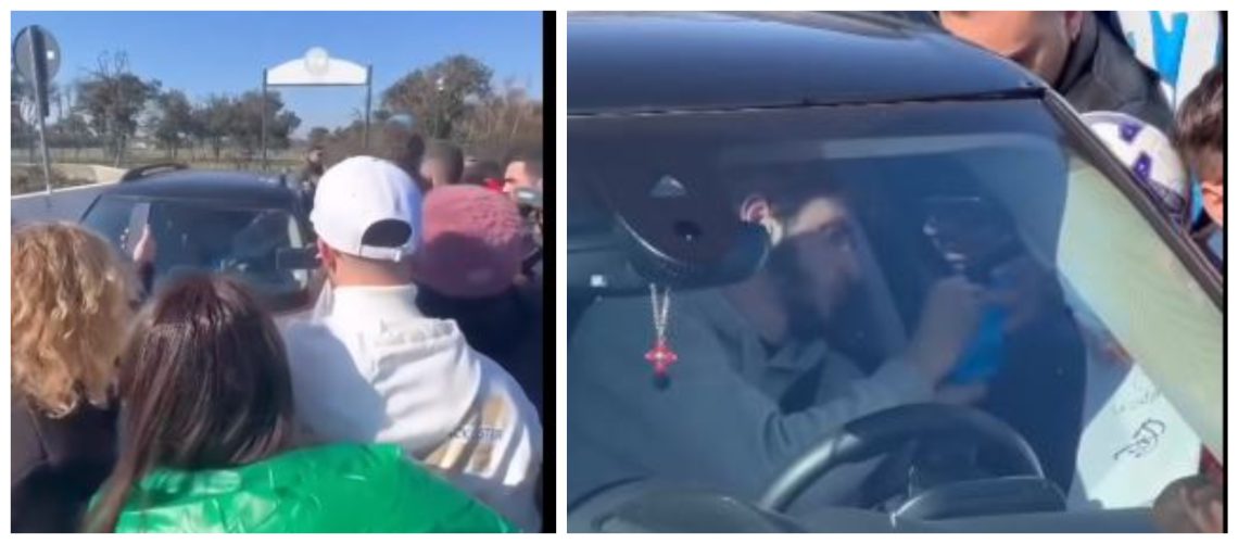 🎥 VIDEO: გზა გადაუღობეს – კვარაცხელია გულშემატკივრებს ავტოგრაფებს ურიგებს