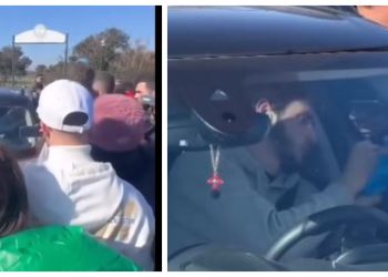 🎥 VIDEO: გზა გადაუღობეს – კვარაცხელია გულშემატკივრებს ავტოგრაფებს ურიგებს