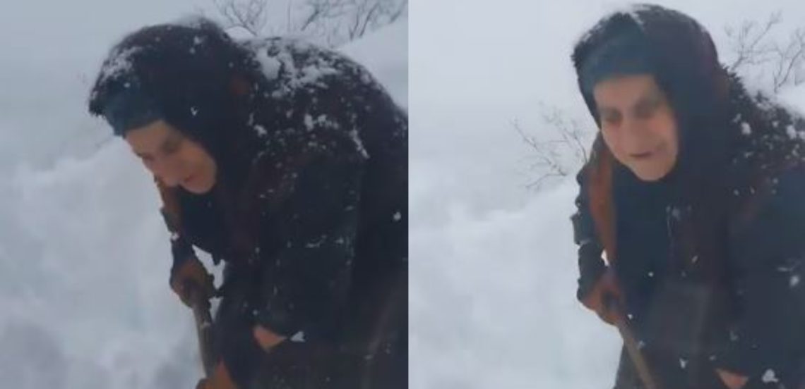 🎥 VIDEO: 83 წლის ბებო სახლს თოვლის და თან მღერის – ვიდეო ნახვების რეკორდს ხსნის