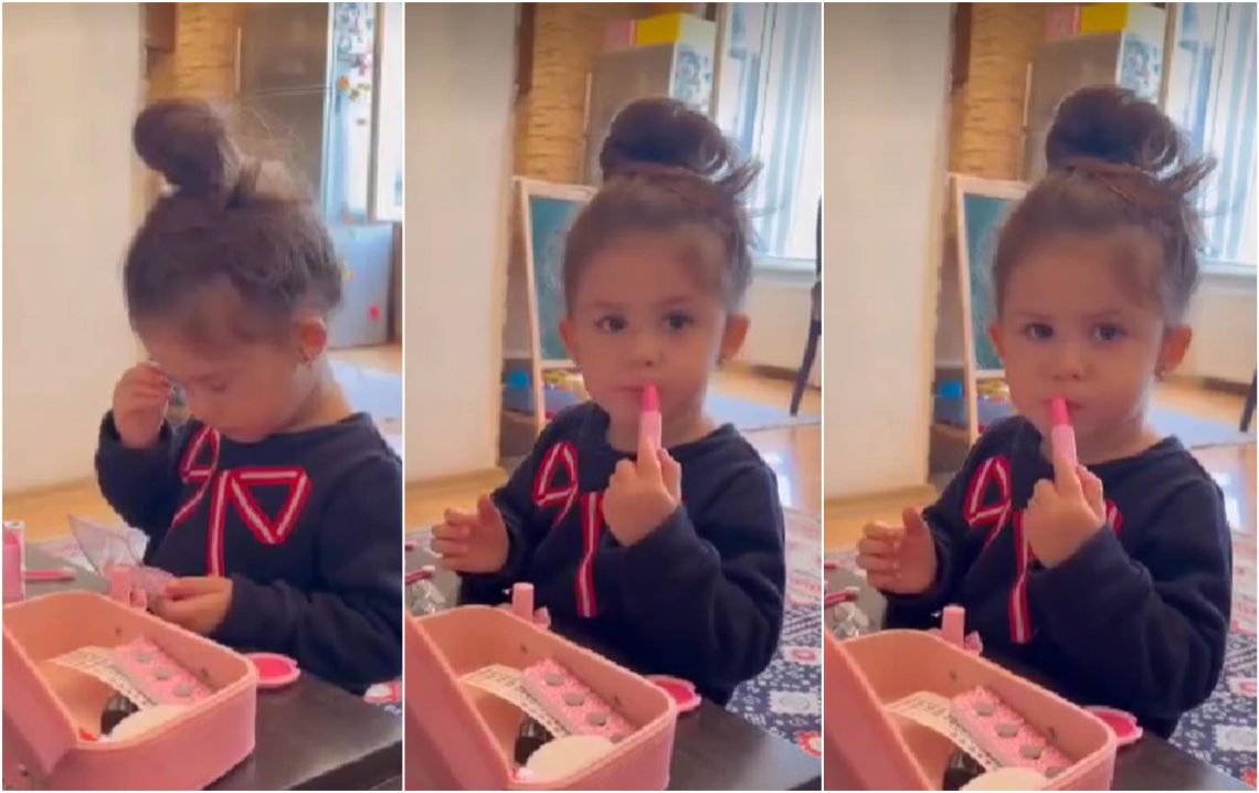 🎥 ელის-მარია მაკიაჟს იკეთებს – ნახეთ რა  ვიდეოს გვიზიარებს სოფო ნიჟარაძე