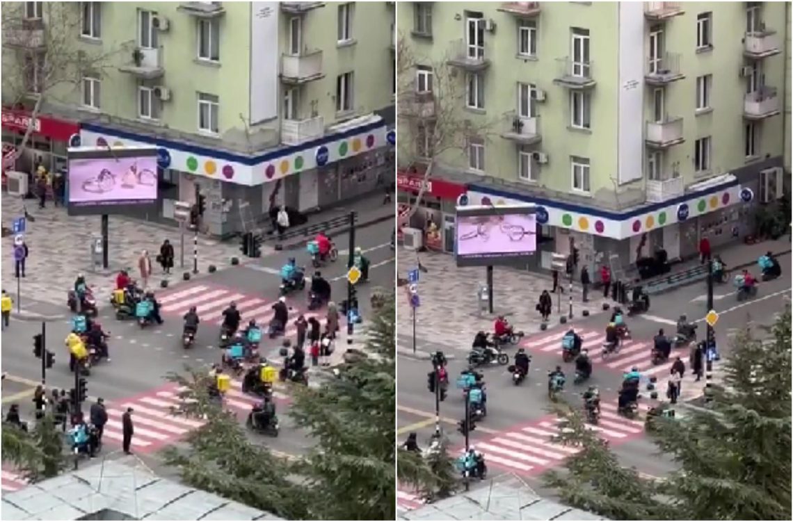 🎥 თბილისის ქუჩები კურიერებმა მოიცვა- დიდი პროტესტი დედაქალაქში