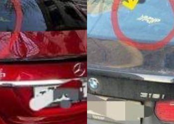 თბილისში,პოლიციის ფორმები რუსულნომრიან მანქანებში-“ავოიე სლავა რასია ი მილიცია ენდ გეორგია”