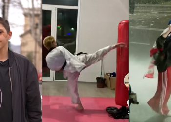 🎥როგორ ვარჯიშობს და ჩხუბობს ტატამზე, ტაიკვანდოში წითელი და შავი ქამრის მბლობელი, წყლის ჭავლზე მოხტუნავე 16 წლის გოგონა – ქეთი კენჭიაშვილი