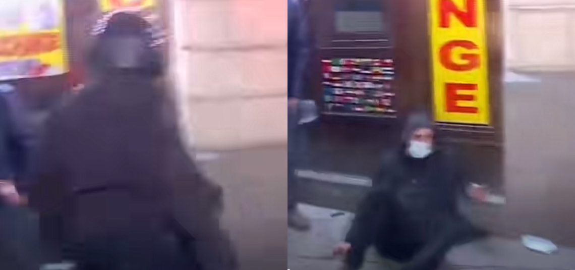 🎥ვიდეო:რობოკოპმა მოქალაქეს  უმიზეზოდ მუშტი სახეში დაარტყა