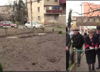 🎥ზესტაფონში სკვერი გაიხსნა სადაც სიმწვანე არ არის – სიუჟეტი, რომელმაც მთელი სოციალური ქსელი გაახალისა