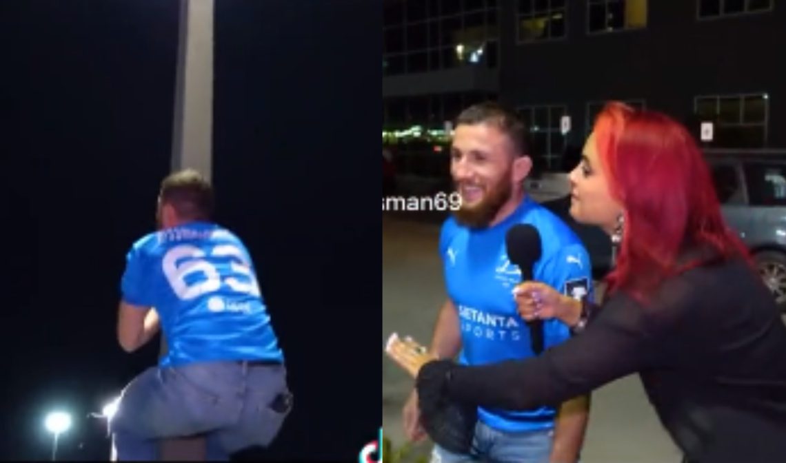 🎥 VIDEO: მერაბ დვალიშვილი ამერიკულ შოუში „დინამოს“ მაისურით განათების ბოძზე ავიდა