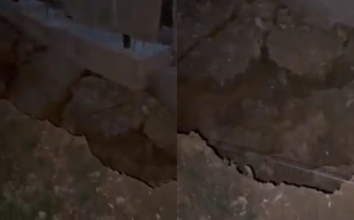 VIDEO: დემეტრე თავდადებულზე არასწორი მშენებლობის გამო მიწა ჩავარდა – რა კადრები ვრცელდება ადგილიდან