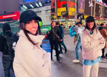 🎥 “მისმა სილამაზემ „თაიმ სქვეარი“ მოაჯადოვა” – ნახეთ გვანცა დარასელიას ამერიკული არდადეგები