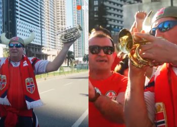 🎥ნორვეგიელი ქომაგი საქართველოს ნაკრების გულშემატკივართა მსვლელობას შეუერთდა