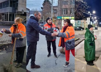 “ყვავილები მეეზოვე ქალბატონებისთვის” – ემოციური ფოტოები გორიდან