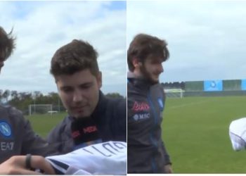 🎥 VIDEO: კვარაცხელიამ გუტისაგან მაისური მიიღო – ნახეთ ქართველის რეაქცია „რეალის“ ლეგენდის საჩუქარზე