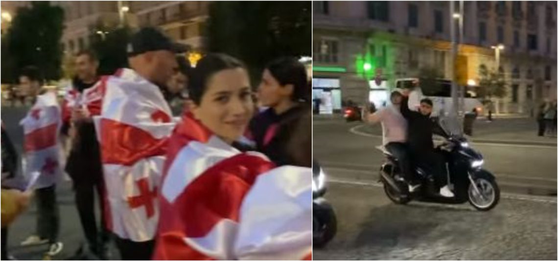 🎥 VIDEO: როგორ ეგებებიან ქართულ დროშას ნეაპოლში ადგილობრივები – ძალიან ემოციური ვიდეო იტალიიდან