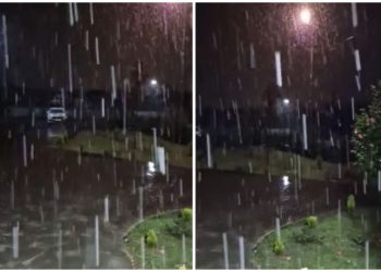 🎥 VIDEO: წალენჯიხაში თოვს – ნახეთ კადრები ადგილიდან