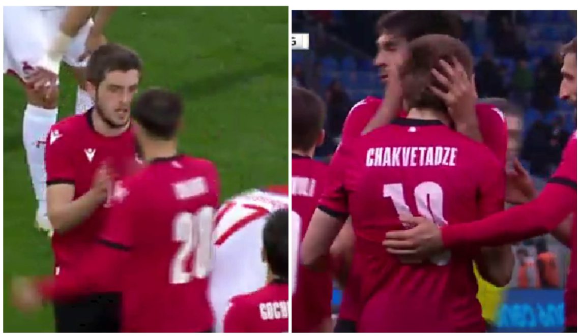 ჩაკვეტაძის დუბლი და საქართველი 3:1 იგებს