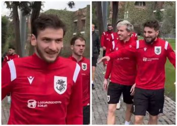 🎥 VIDEO: კვარა ნაკრების ვარჯიშზე გამოჩნდა – ბრწყინვალე განწყობა ეროვნულ გუნდში