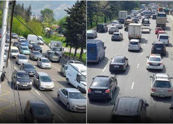 დედაქალაქის ყველა წერტილი პარალიზებულია – რა კადრები ვრცელდება აღმაშენებლის ხეივნიდან