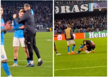 🎥 VIDEO: ნახეთ როგორ ამხნევებენ თამაშით იმედგაცრუებულ ხვიჩა კვარაცხელიას