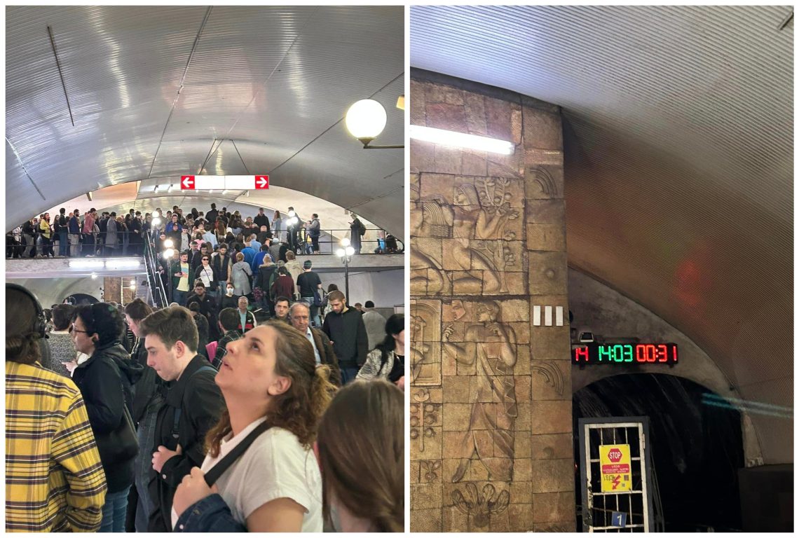 “წერეთელი გადაკეტილია, აღაშენებლის ხეივანიც გადაკეტილია ჩამოვედი მეტროში და მატარებლის მოლოდინის დრო 14 წუთი აწერია” – რა კადრები ვრცელდება მეტრო “სადგურის მოედნიდან”