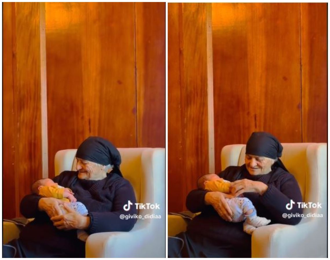 🎥 VIDEO: “ნათელა ბებო შვილთაშვილს ეფერება” – ახალი კადრები გურიიდან