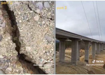 🎥 VIDEO: ხალხო, ნახეთ, ავტობანზე რამხელა ბზარები გაუჩნდა გზას – საგანგაშო კადრები რიკოთიდან