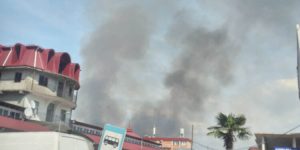 ხანძარი ქობულეთში - ცეცხლი ბაზრის მიმდებარედ გაჩნდა