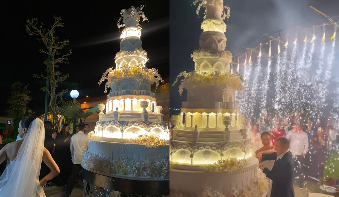 “ეს ტორტია თუ კორპუსი?” – ნახეთ უშველებელი საქორწილო ტორტი, რომლმაც ინტერნეტში დიდი მითქმა-მოთქმა გამოიწვია