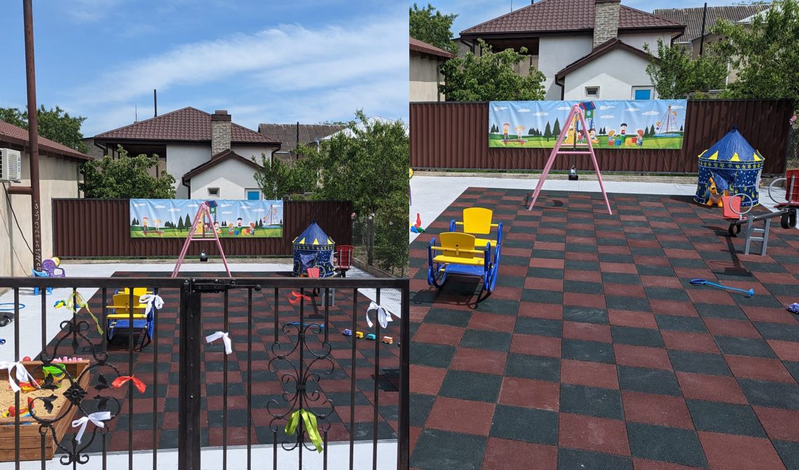 ემიგრანტმა ქალმა გარდაცვლილი ბავშვის სახელზე აგარელ პატარებს სკვერი საკუთარი სახსრებით მოუწყო