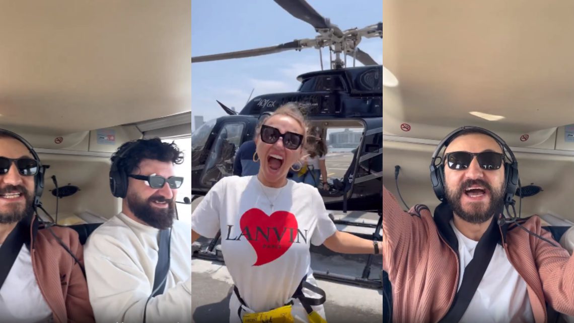 VIDEO: სტეფანესთან და ნუცა ბუზალაძესთან ერთად ნიუ-იორკის თავზე – რა ვიდეოს აქვეყნებს ვახო ბიჭიკაშვილი ვერტმფრენიდან