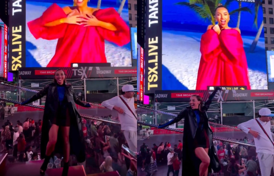 🎥 ნუცა ბუზალაძის მორიგი ტრიუმფი – ქართველი მომღერლის კლიპი ნიუ-იორკის „თაიმ სქვერზე“