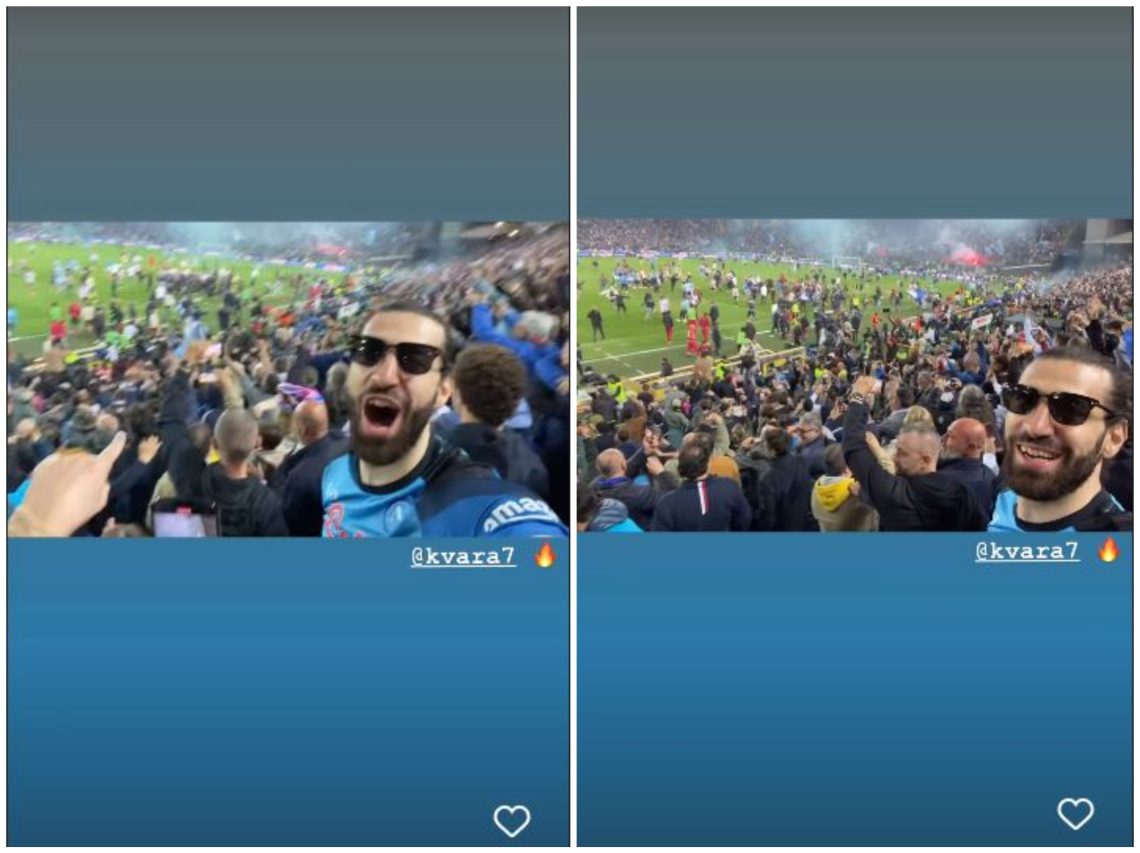 🎥 VIDEO: თამაშის დროს სტადიონიდან გულშემატკივრობდა – ნახეთ თორნიკე შენგელიას ემოციები კვარას გამარჯვების შემდეგ