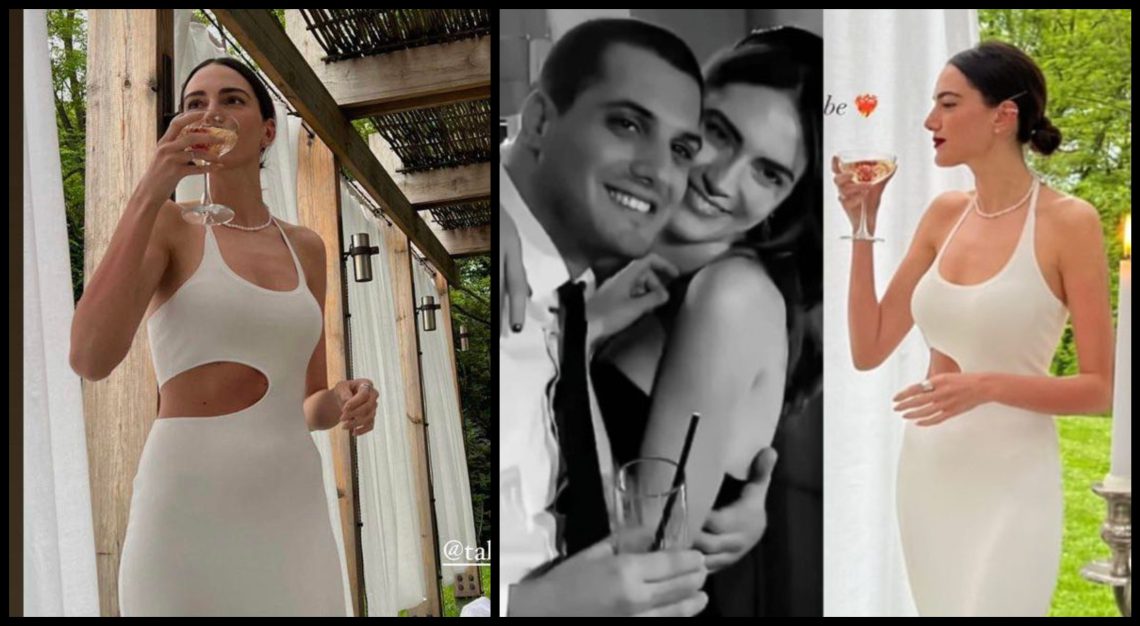 თაკო ნაცვლიშვილის თეთრი კაბა და კადრები წინასაქორწინო წვეულებიდან