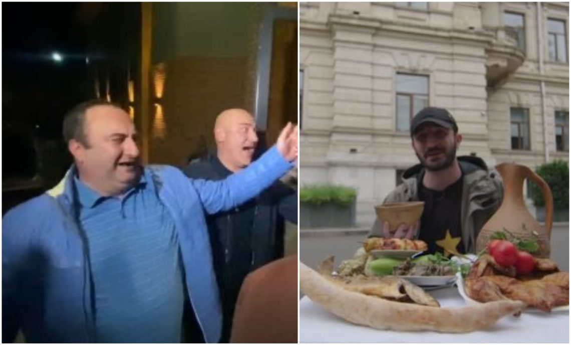 🎥 VIDEO: ბექა ყორშიამ უზენაესი სასამართლოს ეზოში ლევან მურუსიძეს სუფრა გაუშალა