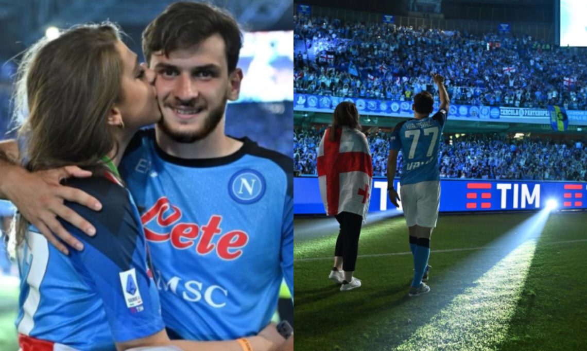 ნიცა თავაძე ნაპოლის სტადიონზე ხვიჩასთან ერთად მოგებულ თასს კოცნის – ნახეთ, რა ფოტოს ავრცელებს გუნდს ოფიციალური გვერდი