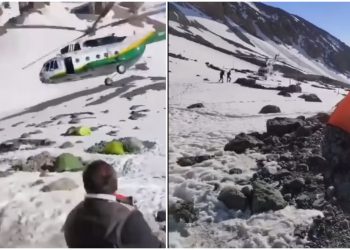 🎥 VIDEO: ვერტმფრენი, რომელიც უბედურ შემთხვევას ბეწვზე გადაურჩა – რა ვიდეო ვრცელდება ყაზბეგიდან