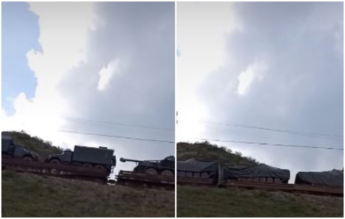 🎥 VIDEO: „მატარებლით ტანკები და საბრძოლო ტექნიკა გადაჰყავთ“ – ინტერნეტმომხმარებლის თქმით, კადრები ახალციხეშია გადაღებული