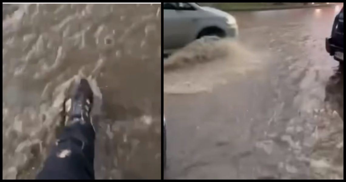 VIDEO: ძლიერმა წვიმამ მთელი უბანი დატბორა – რა კადრები ვრცელდება ვაზისუბნიდან