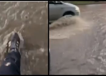 VIDEO: ძლიერმა წვიმამ მთელი უბანი დატბორა – რა კადრები ვრცელდება ვაზისუბნიდან