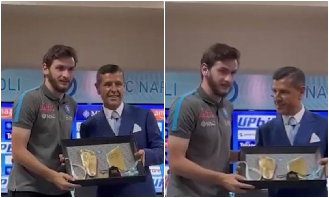 🎥 VIDEO: ხვიჩა კვარაცხელიას დიეგო მარადონას სპეციალური ჯილდო გადაეცა