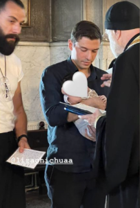 ლიზა ჩიჩუას და ირაკლი მაქაცარიას შვილი გაქრისტიანდა - ნახეთ წყვილის პირველი ოჯახური კადრები