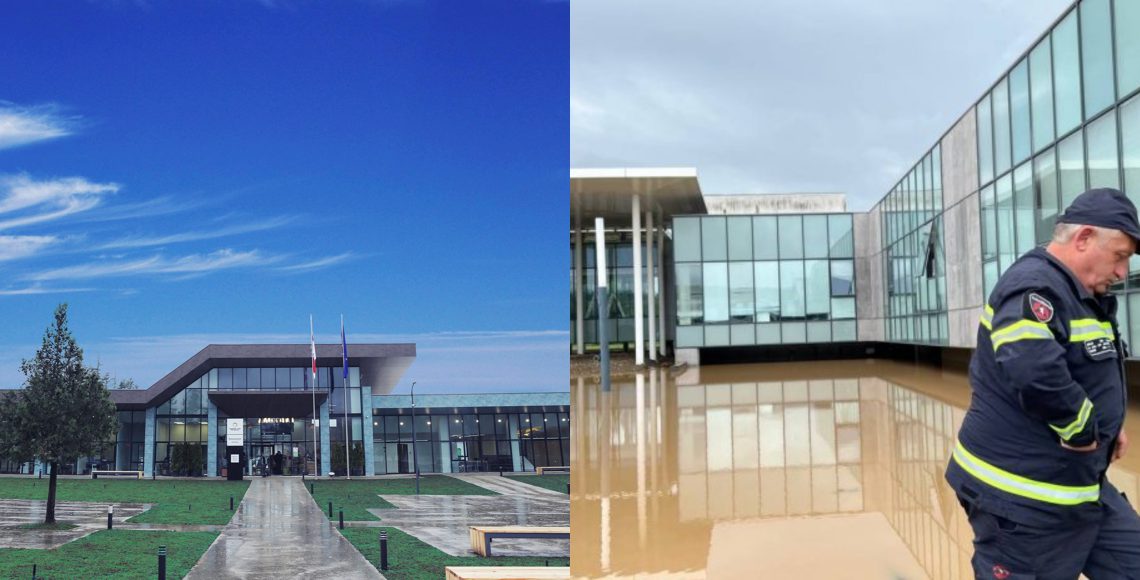 სტიქია ქუთაისში – დატბორილია პროკურატურა და იუსტიციის სახლი