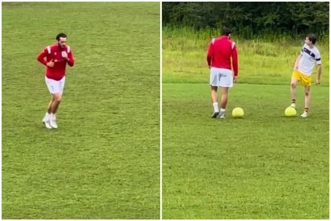 🎥 VIDEO: ხვიჩა კვარაცხელია მშობლიურ წალენჯიხაშია და ძმასთან ერთად ვარჯიშობს