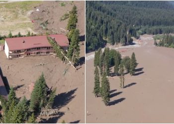 VIDEO: დრონით გადაღებული კადრები სტიქიის ეპიცენტრიდან — შოვი, რაჭა