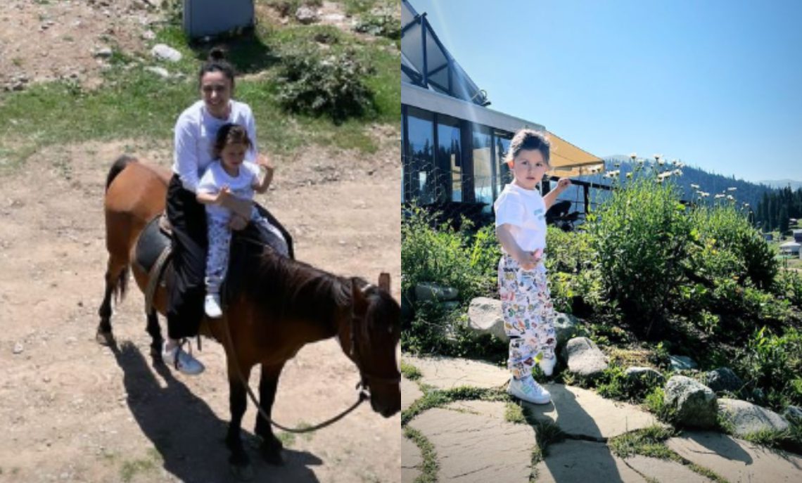 VIDEO: სოფო ნიჟარაძე შვილთან ერთად ბახმაროში ისვენებს