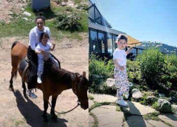 VIDEO: სოფო ნიჟარაძე შვილთან ერთად ბახმაროში ისვენებს