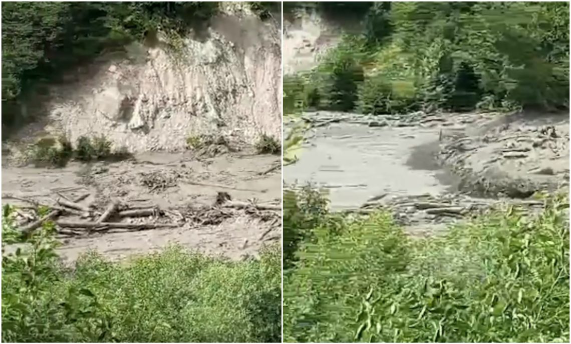 VIDEO: ძლიერმა სტიქიამ მთელი რაჭა მოიცვა – შოვის მეწყერის შემდეგ  სოფელ გლოლას ადიდებული მდინარე მიაწყდა